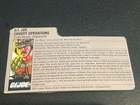gi joe lot File Card 1986 Claymore Mission Brazil Great Condition Clean Card