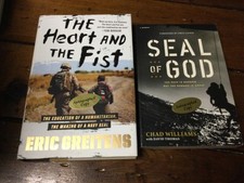 **SIGNED** NAVY SEALS Eric Greitens & Chad Williams ** The Heart and The Fist