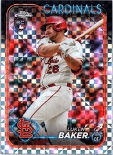 2024 Topps Chrome #132 Luken Baker X-Fractors St. Louis Cardinals