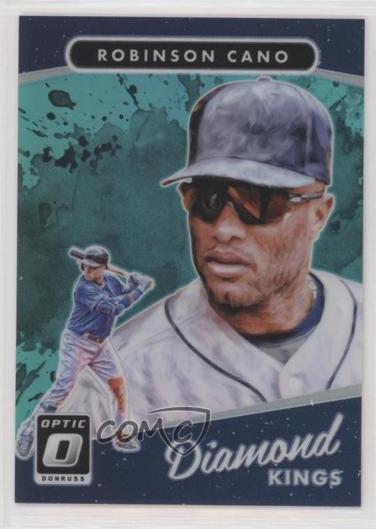 2017 Panini Donruss Optic Diamond Kings Aqua Prizm 174/299 Robinson Cano #25 fm0
