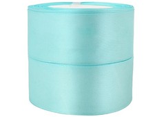 2 Rolls Turquoise Satin Ribbon 11/2 Inch X 50 Yards Gift Wrapping Decor
