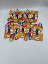 Fiskars 5 Inch Kids Scissors Rainbow Ages 4 Pointed Tip Safety Edge Lot of 10