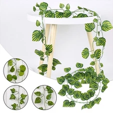 Leaves Artificial Flower Vine Party Plant Plastic Vine Wedding Garden Decoration