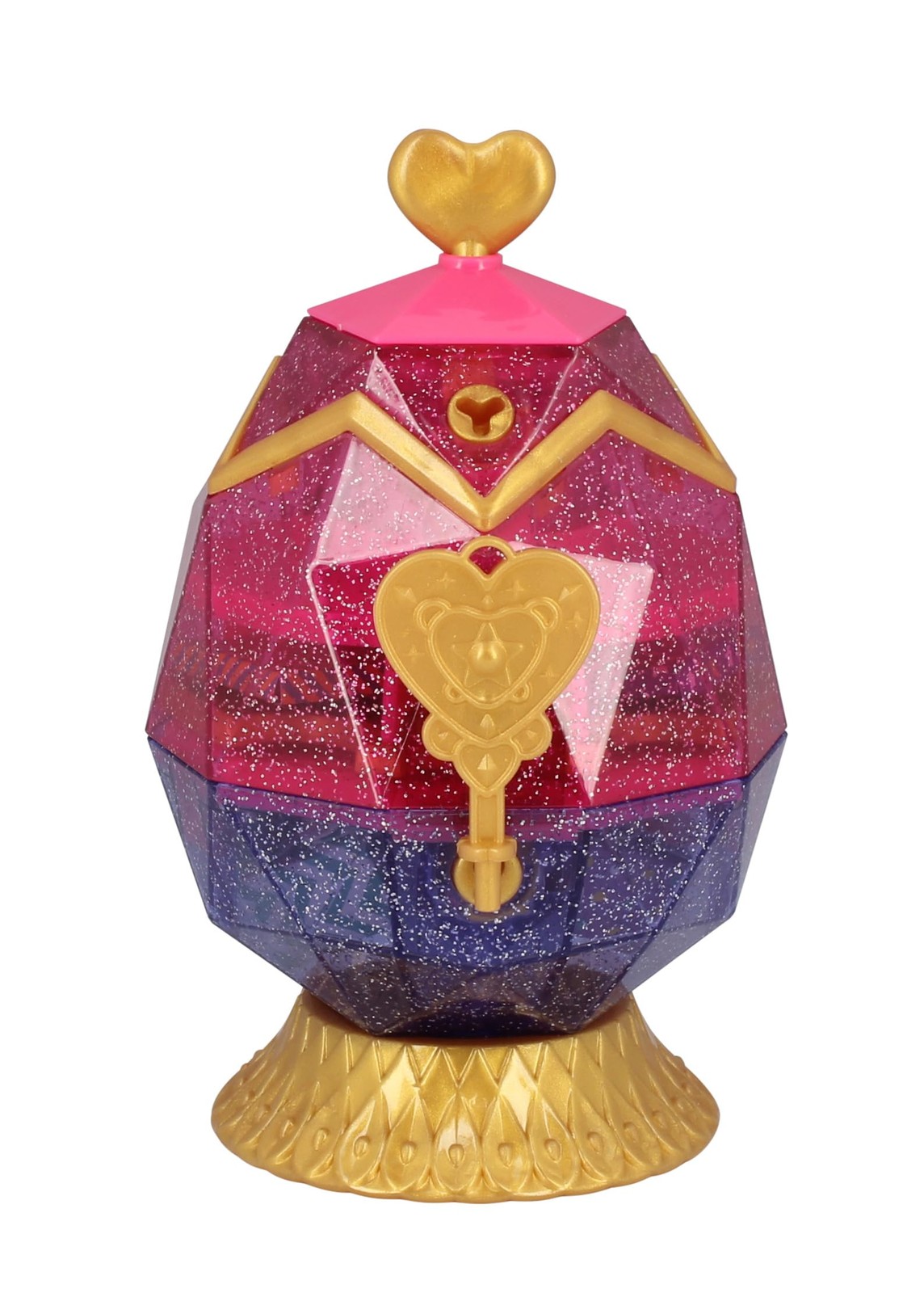 Boîte à bijoux secrète en bois rose avec miroir et compartiments