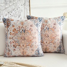 BUAEL Boho Throw Pillow Covers 20x20 inch Set 20" x Pack of 2 , Boho-13