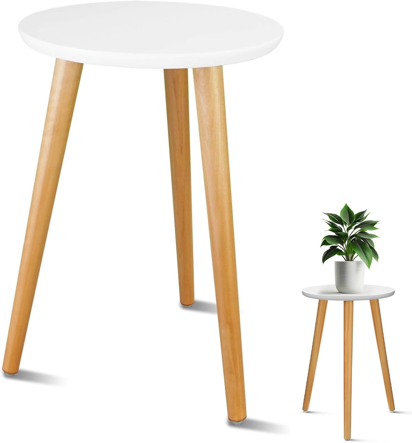 Supporto Piante Legno Interno: Tavolino Rotondo Moderno Design Top