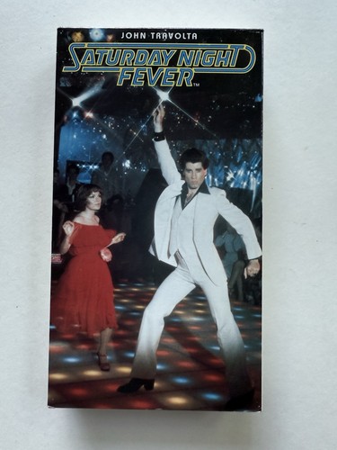 Saturday Night Fever (VHS, 1977) Pre-owned Classic Disco Film *Buy 2 Get 1 Free* - Imagen 1 de 3