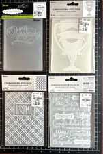 Darice Embossing Folders CONGRATULATIONS, HOME, TROPHY or WITH SYMPATHY