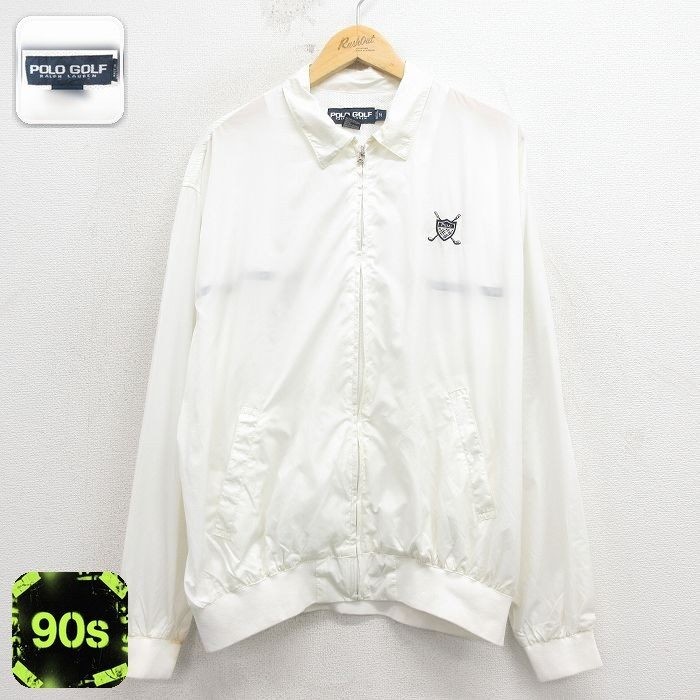 L/Vintage Ralph Lauren Polo Golf Long Sleeve Brand Nylon Jacket Men