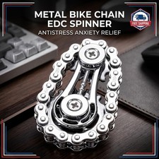 Fidget Toy Roller Chain Metal Hand Spinner EDC Anxiety Stress Relief Adult Gift