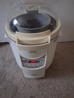 Welbilt  ABM 100 2 The Bread Machine Maker White Dome 2lb Loaf Automatic TESTED