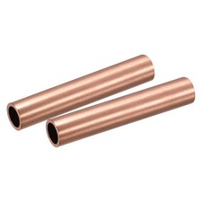 Copper Round Tube 15mm OD 1.5mm Wall Thickness 100mm Length Pipe Tubing 2 Pcs