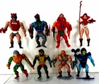 Vintage 1980s He-Man MOTU LOT  8 Action Figures All Complete with Case *See Pics
