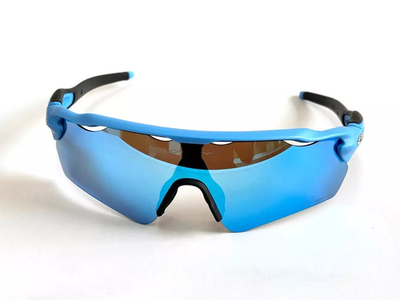 Oakley Radar EV Path OO9208 Sunglasses Shiny Blue Frame PRIZM Blue