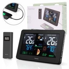 Estación meteorológica | Pantalla a color | Reloj DCF | Puerto de carga USB