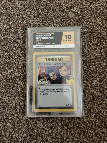 2021 Pokémon TCG Celebrations Classic Here Comes Team Rocket! Holo 15/82 ACE 10