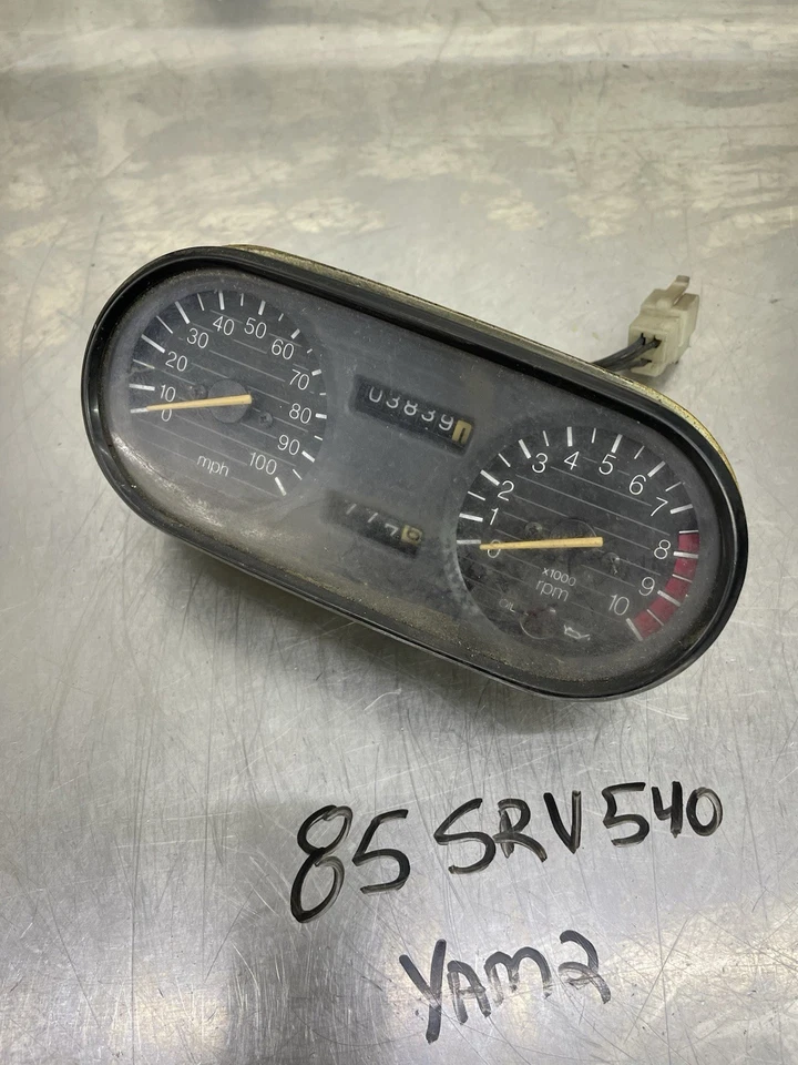 85-89 SRV 540 Yamaha XL540 XL-V SR-V OEM Speedometer Gauge Tach Dash Cluster - Image 3 of 4