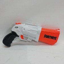 NERF Fortnite Blaster Gun Orange Black White Tested Works BS3 Outdoor Play Fun