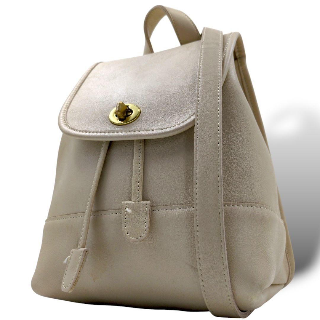 Coach White Leather Authentic Backpack Style G0807987