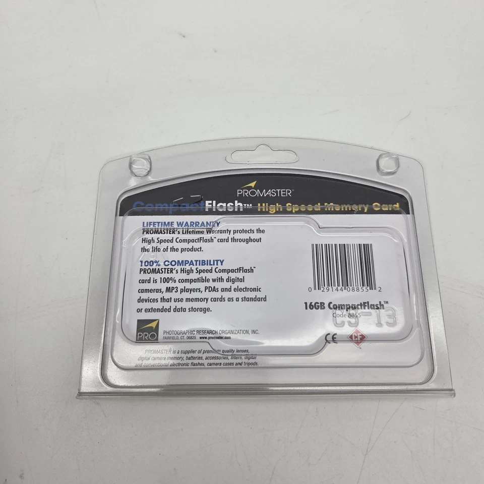 PROMASTER 16GB COMPACT FLASH CARD, NEW Sealed - Image 3 of 3