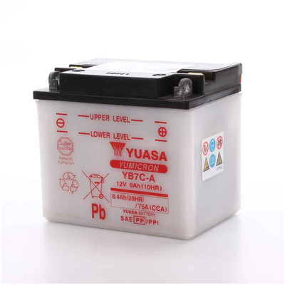 Akku Motorradbatterie 12V/8AH YB7C-A Yuasa Batterie für Yamaha Motorräder Yamaha