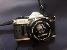 Canon AE-1 SLR Film Camera - Black  Vintage