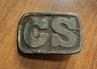 Original Confederate Buckle Tennessee Round Corner Dug In Tallahoma TN