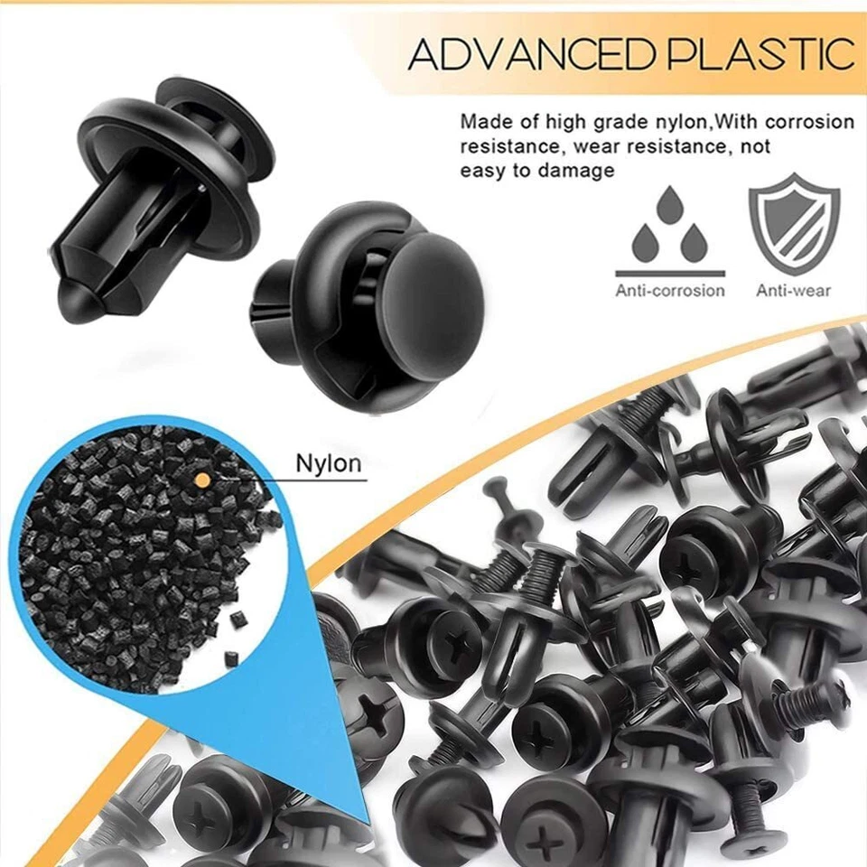 Juego de caja para Honda CAR 750 parachoques guardabarros forro tipo empuje retenedor clips sujetador Foto 3 de 4