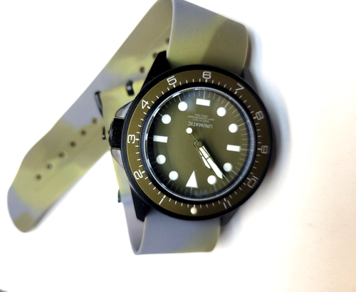 Unimatic Modello Uno U1-DZN Men's 40mm DLC Black Dive Watch