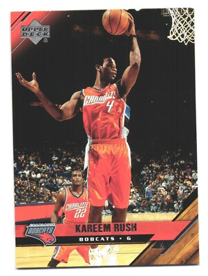 2005-06 Upper Deck NBA Basketball Charlotte Bobcats Kareem Rush