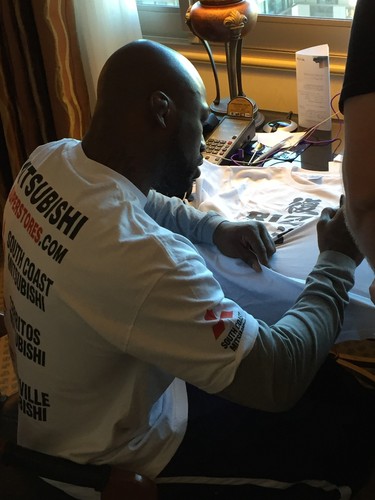 King Mo Lawal Signed Official 2015 Rizin FF MMA Shirt PSA/DNA Bellator Autograph - Picture 5 of 24