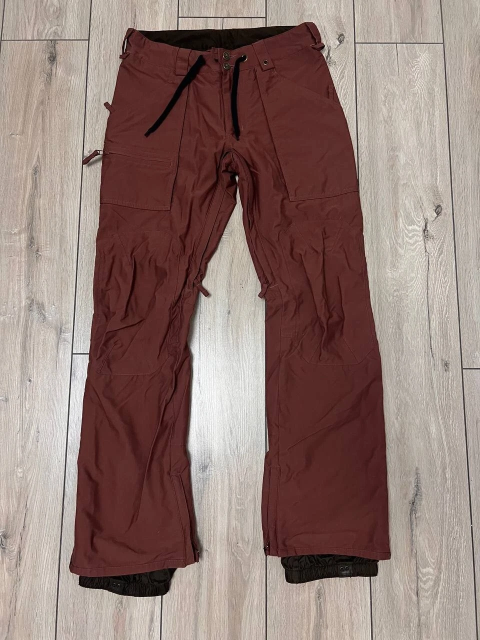 Men Burton SouthSide Slim Ski Snow Winter Active Pants size S Brown Dry Ride