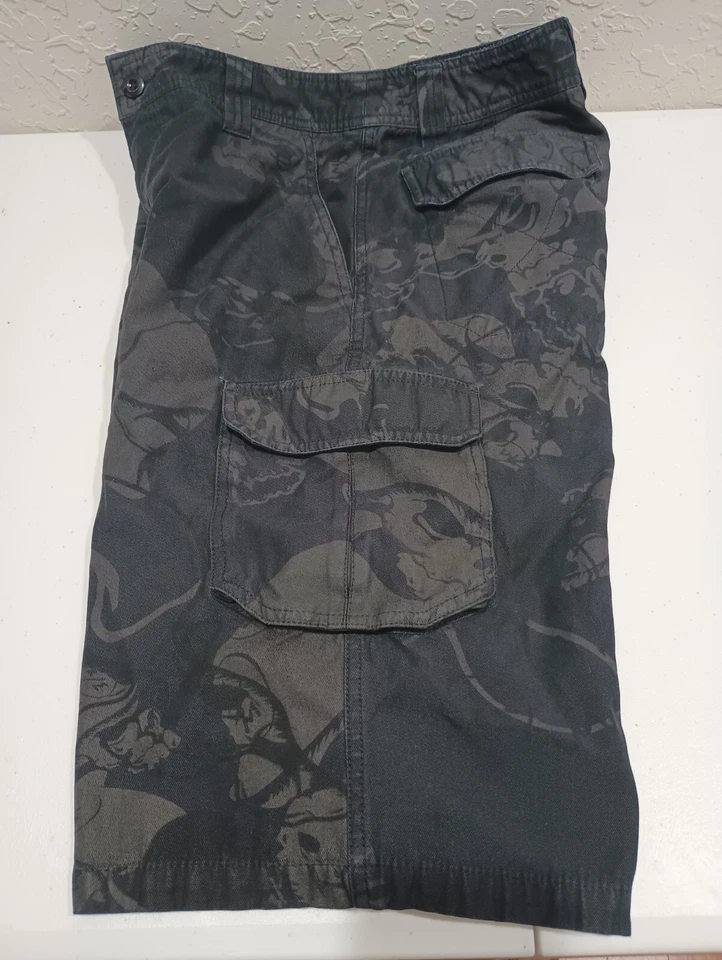 Pantalones Cortos Chinos Metal Mulisha Para Hombres Talla 29 Negros Moto de Suciedad Patinador Logo Envejecido Y2K Foto 4 de 4