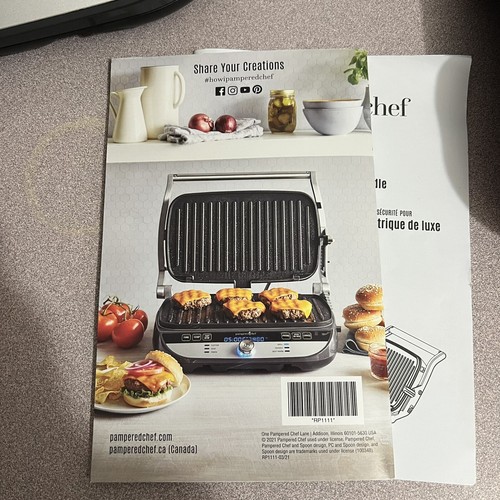 Pampered Chef Deluxe Electric Grill & Griddle - Picture 12 of 15