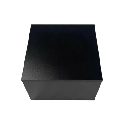 18x18x12 Black Pedestal Cube Gallery Display Sculpture Stand Collectibles Cube