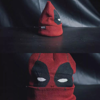 Deadpool cosplay Cuff Knit Winter Snow Hat Avengers Beanie Cap New
