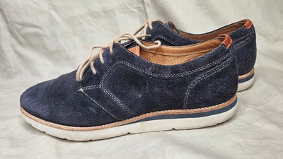 Johnston Murphy Shoes Oxfords Mens 10 Navy Blue Suede  display picture 3