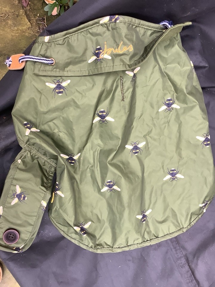 Joules Olive Bee Dog Coat eBay