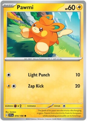 Pawmi Pokemon TCG Card 074/198 | eBay Pawmi Pokemon TCG Card 074/198 | eBay