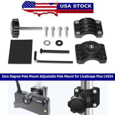 Zero Degree Pole Mount Bracket Kit 010-13228-03 for Garmin
