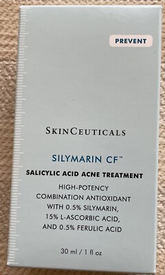 SkinCeuticals Silymarin CF Salicylic Acid Acne Treatment  1 Oz Sealed Exp 9/27
