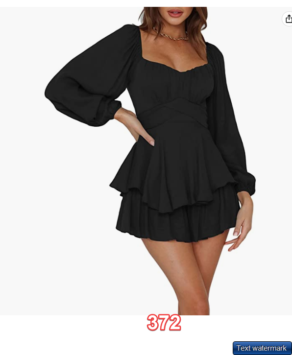 Fixmatti Women Boho Romper Off Shoulder Ruffle Chiffon Shorts