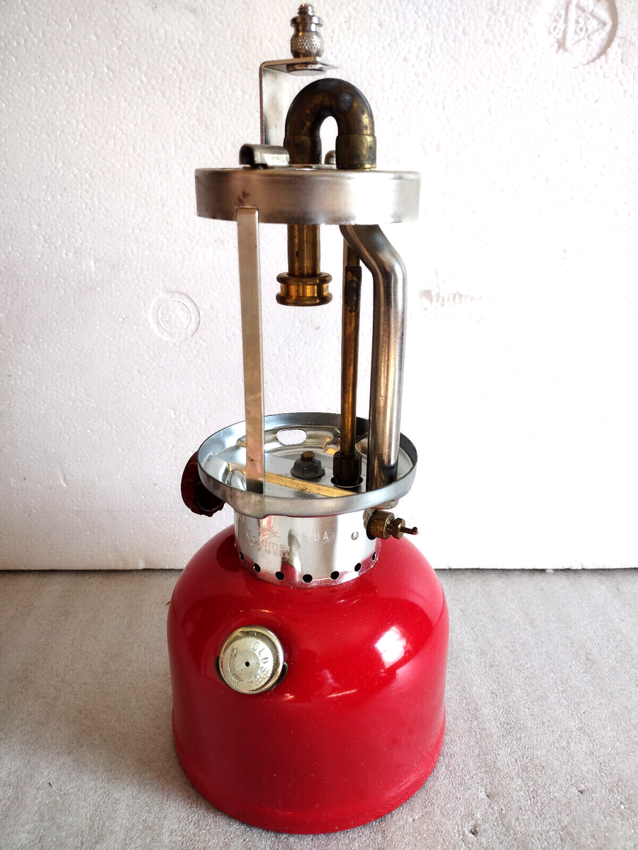 Vintage Coleman Model 200A Red Lantern Unfired w/ Box and Mantles