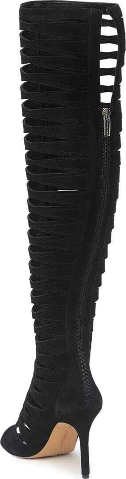 Новый VINCE CAMUTO Chaendra с ремешками черная замша кожа высокие ботинки размер 5,5 - Изображение 3 из 4