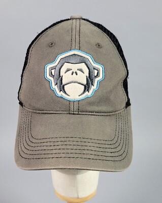Howler Brothers Monkey Mesh Back Cap Brown & Black  Adjustable Hook/Loop Band