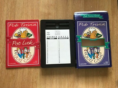 Vintage Pub Trivia Pot Luck Quiz - von Paul Lamond Games - Bleistifte fehlen
