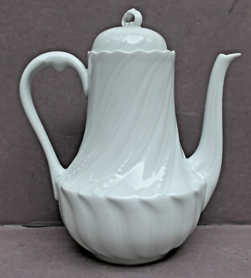 ROYAL LIMOGES OCEAN  Le blanc  Kaffeekanne groß 1,35 Liter coffeepot exzellent