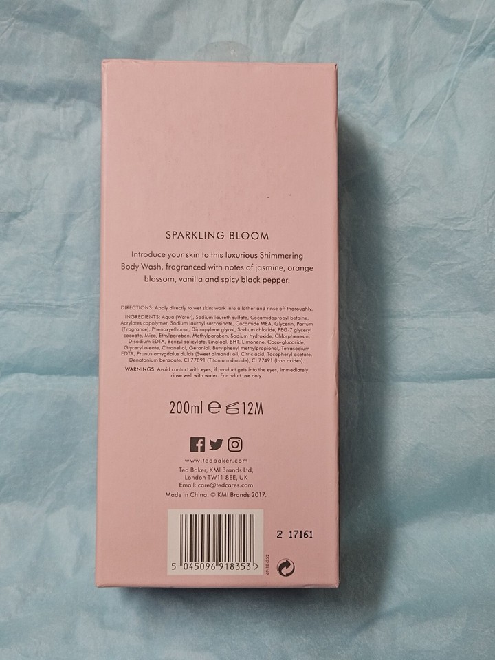 Ted Baker Opulent Petal Shimmer Body Wash 200ml Brand New With Gift Box eBay