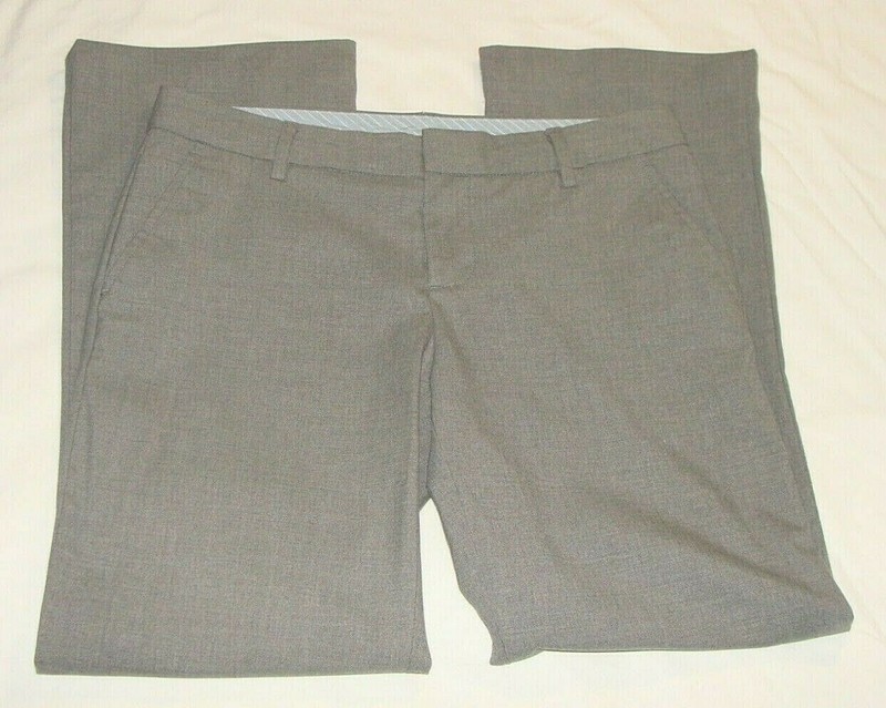 GAP Medium-Light Gray "HIP SLUNG" Casual Pant Sz 4 *HEMMED* (27 Inch Inseam)