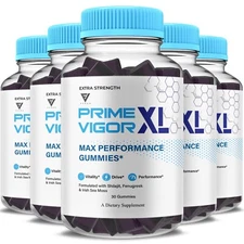 (5 Pack) Prime Vigor XL Gummies Prime XL Vigor Max Performance (5 Month Supply)